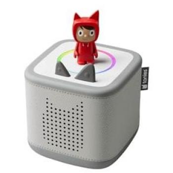 Toniebox 2 Starter Set - Altavoz inalámbrico para niños con Kreativ-Tonie rojo, Bluetooth, WLAN, efectos de iluminación, temporizador de sueño y alarma