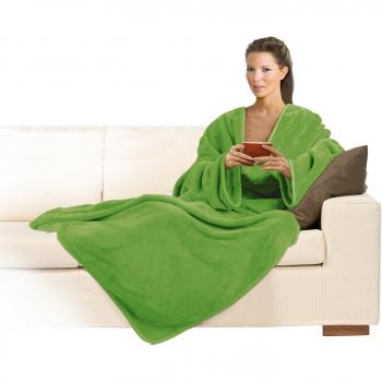 Macom 900G - Manta extra suave con mangas, color verde