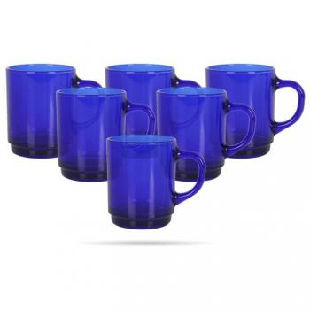 Set de 6 Tazas Duralex Saphir Lys Mug Apilable 260cc