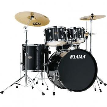 Tama Tama Imperialstar 5-Piece Drum Kit with Meinl HCS Cymbals - Hairline Black