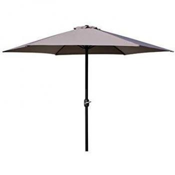 VDC Parasol Aluminio 300 CM Tubo 48 MM Taupe C/MANIVELA