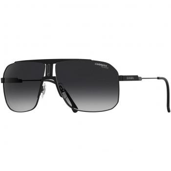 Carrera Rectangle Mens Black Grey Gradient Polarised Sunglasses 90041091 Metal - One Size
