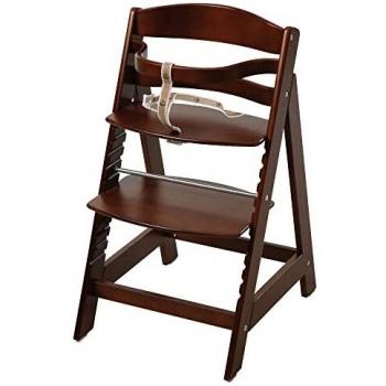 trona roba Sit Up III, utilizable como trona autoajustable para bebé y como silla juvenil, en madera maciza, acabado bicolor en madera natural y blanco.