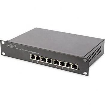 Switch Gigabit Ethernet PoE+ de 8 Puertos gestionado L2+ - Digitus DN-95331