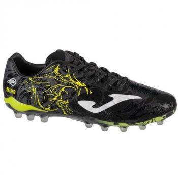 Botas de fútbol Joma Supercopa 2401 negro amarillo flúor artificial, modelo AG, para hombre, talla 43 EU