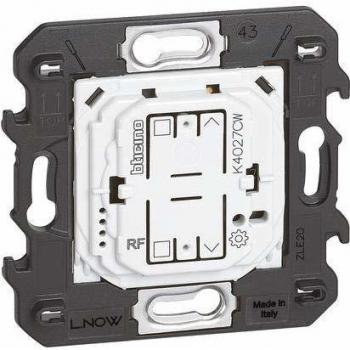 Comando Tapparelle Inalámbrico Bticino Living Now K4027CW - 2 Módulos, Funcionamiento a Batería CR2032, Serie Civili, MADE IN ITALY