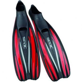 SEAC F 100 Pro Aletas de Buceo, Adultos Unisex, Rojo, 42