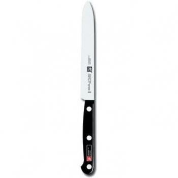 Zwilling Twin Gourmet - Cuchillo Universal, Hoja endurecida al frío Friodur, Acero Inoxidable, Espiga Entera, cachas sintéticas remachadas, 130 milímetros