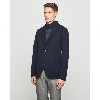 Americana de hombre en punto con pecherín desmontable - azul marino