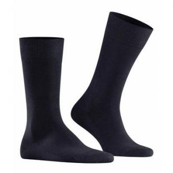 Falke Family SO Men's Cotton Blend Crew Socks - Dark Navy, Size 43-46