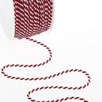 Deko und Band Cordel Multi Color – Rojo DE Color Blanco – 2 mm – 100 m – 211010 109