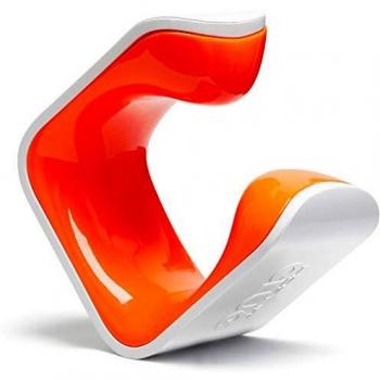 Hornit CLUG - Soporte de Pared para Bicicletas, Sistema de Almacenamiento y Montaje para Hogar, Garaje o Exterior, Compatible con Bicicletas, Color Blanco/Naranja, T