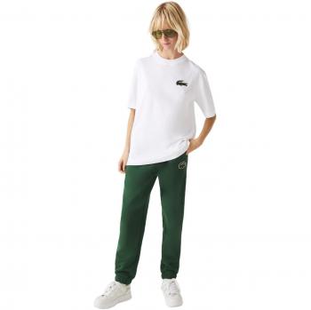 Lacoste TH0062-00 Camiseta Unisex Loose Fit Algodón Blanco