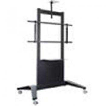 Soporte de Televisor Trolley XXL con Estante Negro (4 kg) - ITB Solution