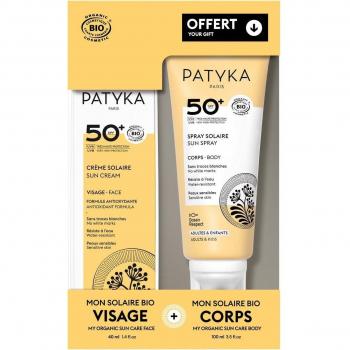 Patyka Duo Pack Crème Solaire Visage SPF50+ 40ml & Spray Solaire Corps SPF50+ 100ml