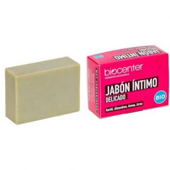 BIOCENTER Jabón Íntimo Sólido Natural Ecológico Vegano Sin Plástico 100 g