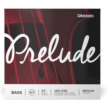 D'Addario Prelude 3/4 Medium Bass Strings Set