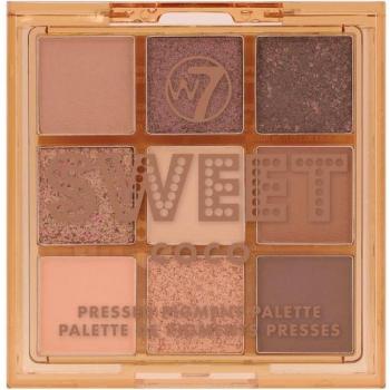 W7 Sweet Coco Pressed Pigment Palette Paleta de Sombras