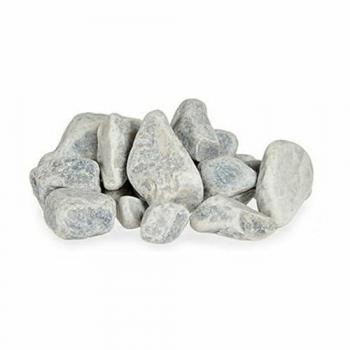 Piedras Decorativas Gris Claro para Iluminación Exterior - 2 Kg (6 Unidades)