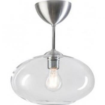 Lámpara de techo Bullo en metal y aluminio, diámetro 27 cm, empotrada en forma de globo, casquillo E27