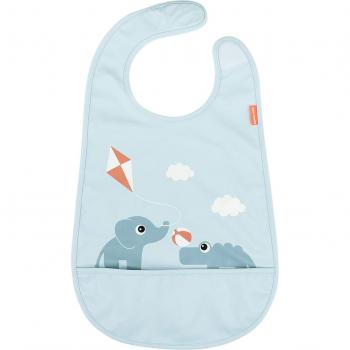 Babero de Velcro Playground Azul - Done By Deer