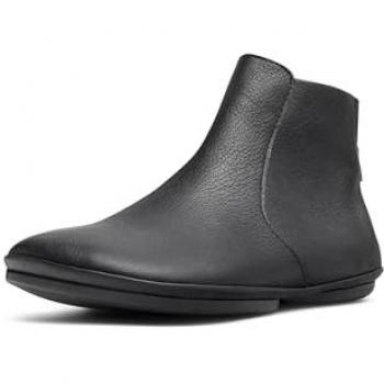 CAMPER Right Women's Ankle Boots - Black Smooth Leather, Size 39 (8.5 US)