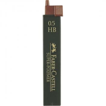 Estuche de 12 minas 0,5mm HB en blister Faber-Castell