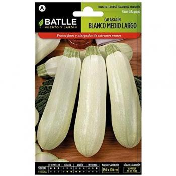 Semillas Hortícolas - Calabacín blanco medio largo - Batlle