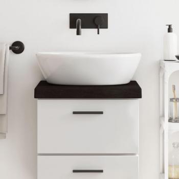 Encimera de Baño Plegable de Madera Tratada VidaXL - Color Marrón Claro, Gris Oscuro, Natural - Dimensiones 40x30x6 cm