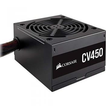 Corsair CV450 No Modular, CV Series, Certificación de Eficiencia 80 PLUS Bronze, 450 Watt Fuente de Alimentación, Color Negro