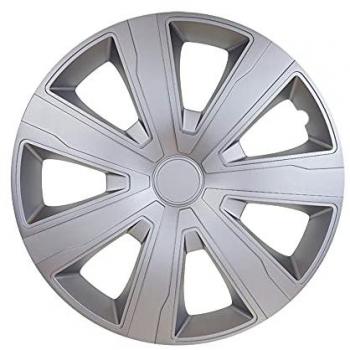 Tapacubos AutoStyle Tenzo 16 Pulgadas Plateado ABS - Juego de 4 Piezas