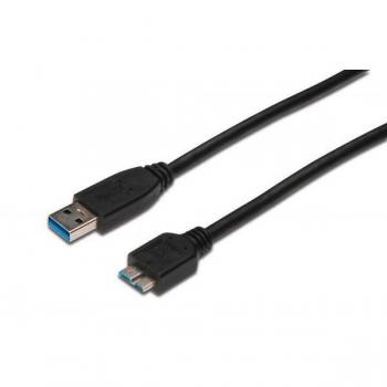 Cable USB 3.0, USB A - Micro USB B M/M AK-300117-003-S