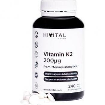 Vitamina K2 MK7 200 mcg. 240 comprimidos veganos