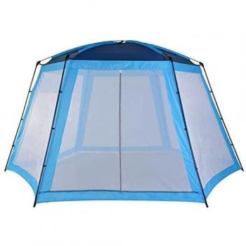 vidaXL Carpa para Piscinas Accesorios para Jardín Terraza Patio Exterior Aire Libre Piscina Spa Jacuzzi Protección Refugio Sombra 500x433x250cm Azul