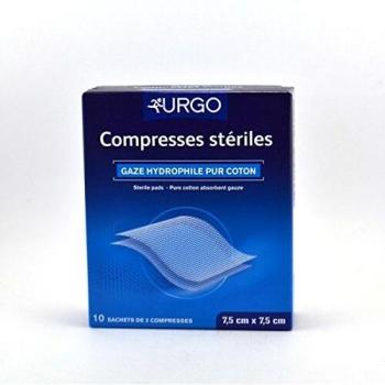 Urgo Compresses Stériles 7,5 x 7,5cm - 10 sachets