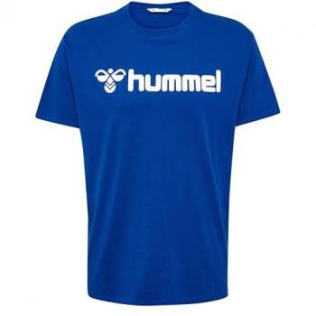 Camiseta Hummel Go 2.0 Logo Azul 3XL Hombre