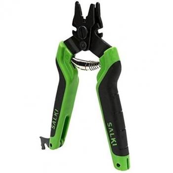 SALKI Grapadora Cercas FSK20 - Grapadora para Vallas con Cortador de Alambre Incorporado de hasta 3mm de Espesor, Compatible con Grapas Anilladas Ω20 y HR22
