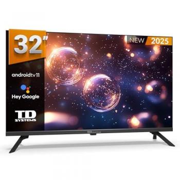 Televisor Smart TV 32 TD Systems PRIME32K20GLE, LED HD Ready, Android 11, Asistente de Google, Control por Voz
