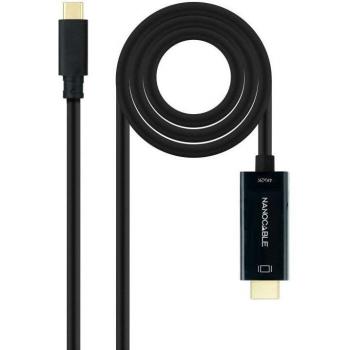 Nanocable 10.15.5133 Cable Conversor USB Tipo-C Macho a HDMI Macho 4K@30Hz 3m Negro