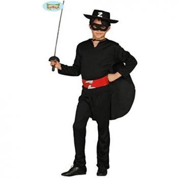 Guirca Disfraz de Zorro, bando, color negro, 5/6 años, 78701