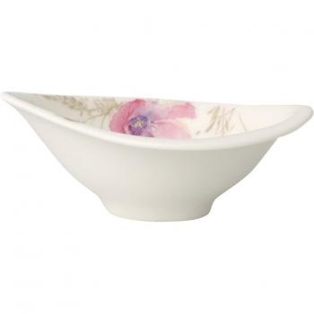 Dipschale Mariefleur Gris de Villeroy & Boch – Cazoleta para Dips 12x8 cm, Porcelana Premium, Ideal para Brunches y Buffets
