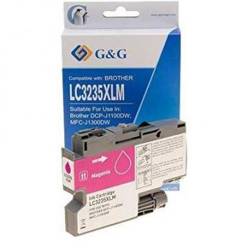 G&G Brother LC3235XL/LC3233 Magenta Cartucho de Tinta Genérico - Compatible con LC3235XLM/LC3233M