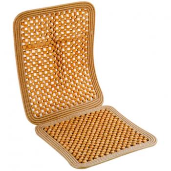 Carpoint 0310059 - Funda de bolas de madera para asiento, color beige