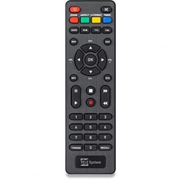 Mando a Distancia IR Inalámbrico Telesystem TS6818/6005 para Sintonizador de TV, Original y Funcional