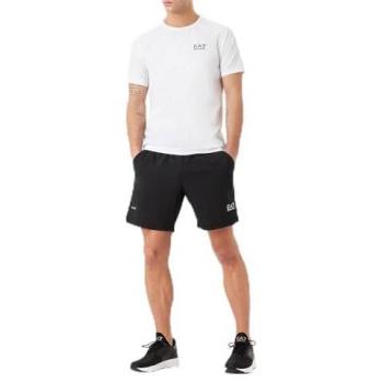 Conjunto Deportivo EA7 Emporio Armani Camiseta y Pantalón Corto Dynamic Athlete Blanco-Negro (XS)