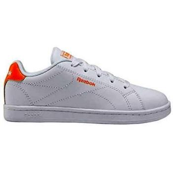 Reebok RBK Royal Complete CLN 2.0, Running Shoe Boys, White/Solar Orange, 36 EU