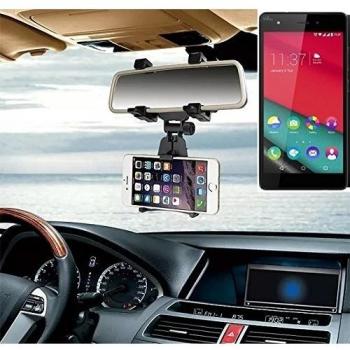 Sostenedor del montaje espejo retrovisor para Wiko Pulp 4G, negro | Escuadra de coches - K-S-Trade