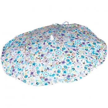 Sombrilla para silla de paseo Babyline Mariquitas Azul - Protección UV, diseño colorido con estampado de mariquitas, compatible con la mayoría de sillas de paseo, fácil instalación y ajuste, fabricada en materiales resistentes y dur