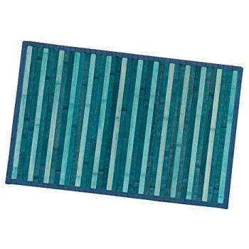 Alfombra Antideslizante de Bambú Retro Degradé 50x175 cm para Cocina, Baño y Desayuno