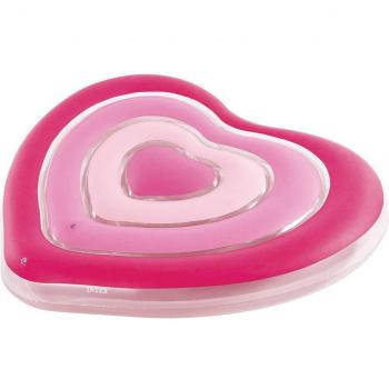 Intex - Flotador Corazón Intex con Diseño Gigante de Colchoneta Hinchable